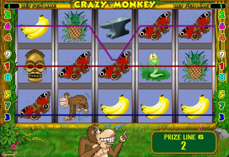 Игровой автомат Crazy Monkey